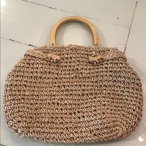 Vintage boutique purchased straw bag